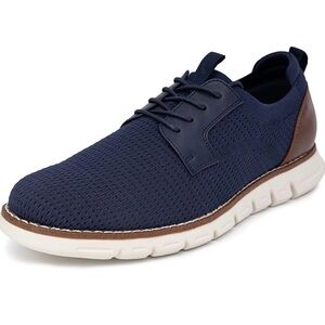 Men's Nautica Navy Knit Plain Toe Oxfords Casual Shoes 9